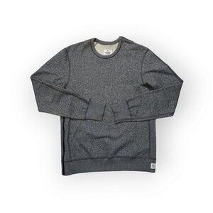 Reigning Champ Side Zip Fleece Crewneck Sweatshirt Mens Small